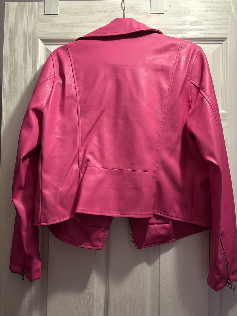 torrid Bright Pink Faux Leather Moto Jacket - Picture 3 of 3